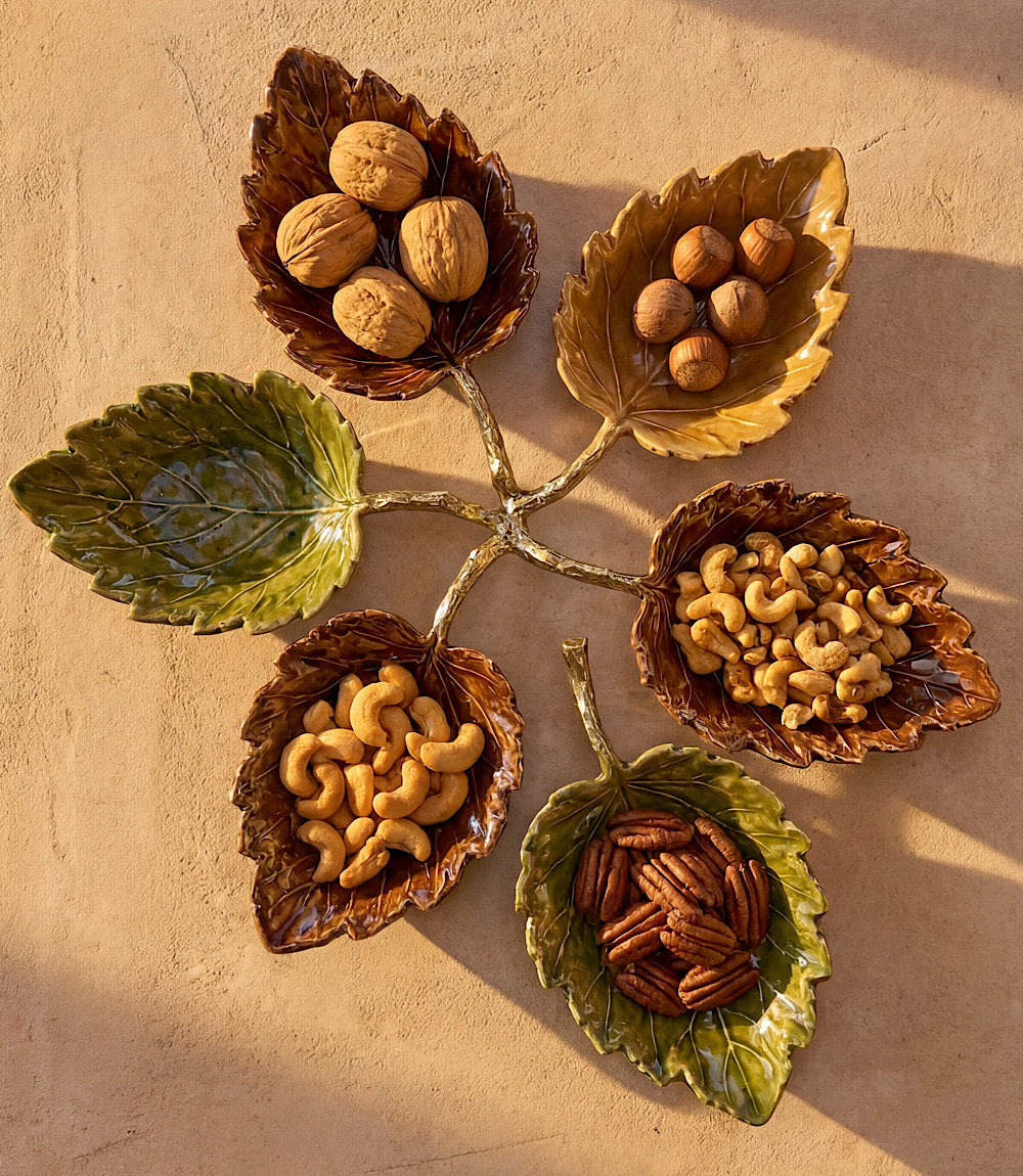 Autumn Leaf Serving Trays, Set Of 5