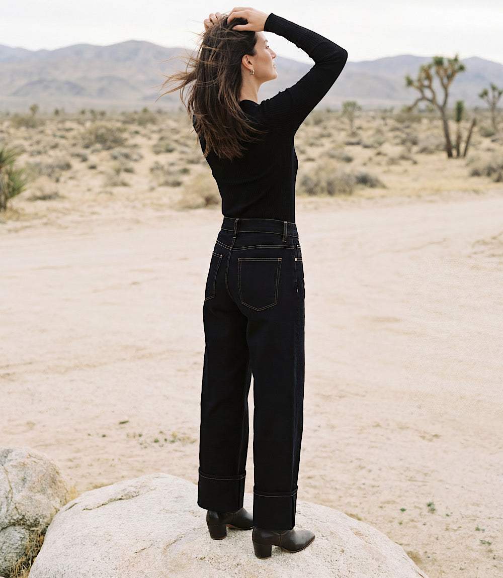 Cuffed Cropped Jeans