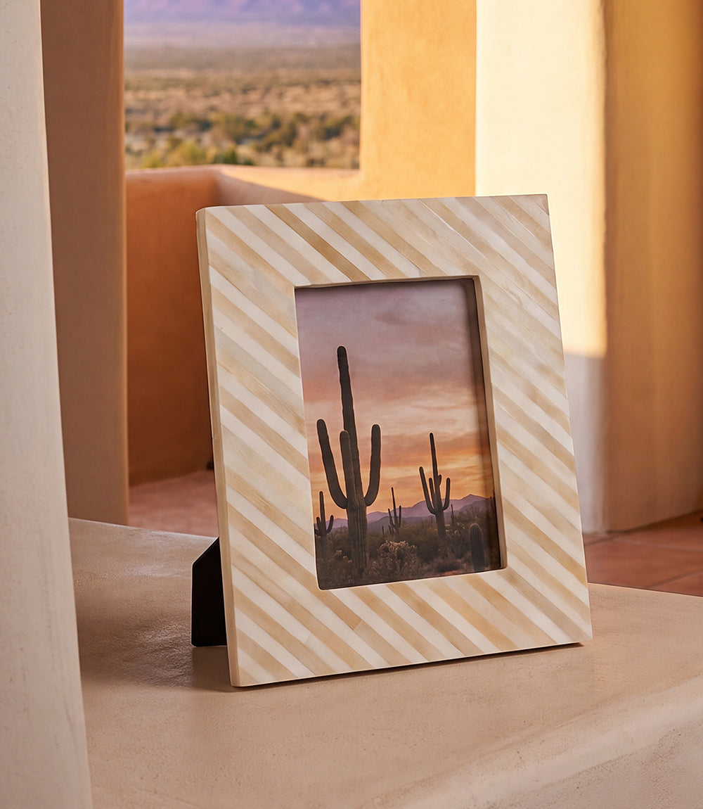 Mosaic Bone Picture Frame