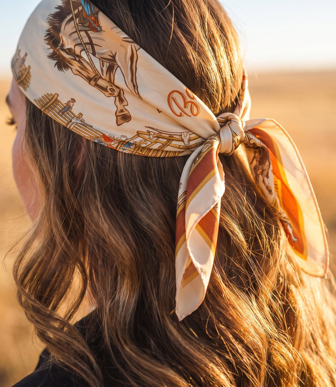 Back When They Bucked Silk Scarf