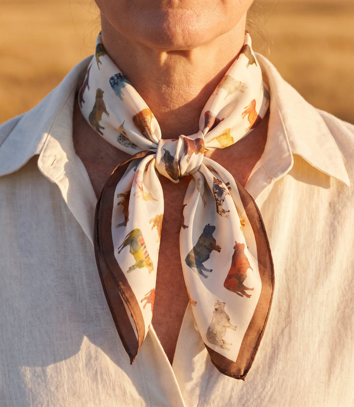 Big Pasture Silk Scarf