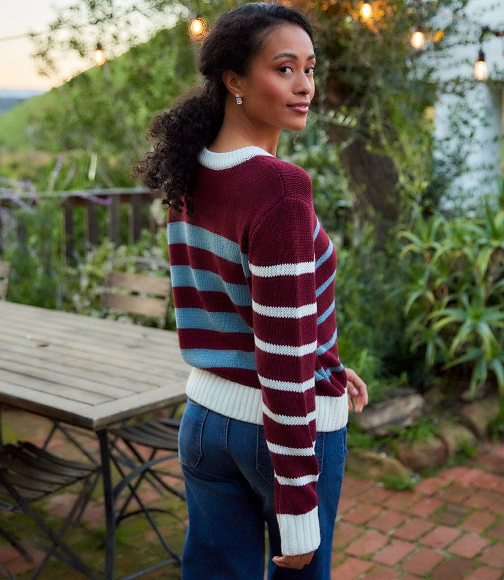Stripe Crewneck Sweater