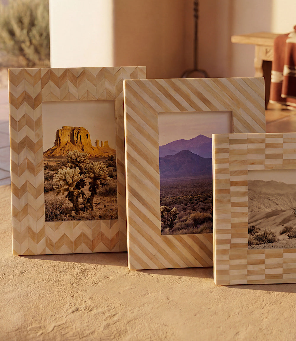 Mosaic Bone Picture Frame