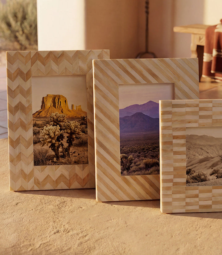 Mosaic Bone Picture Frame