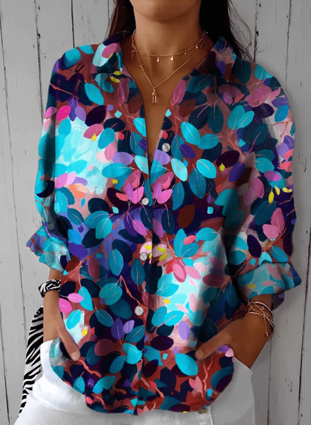 Gretta | Soft Chic Button-Up Shirt