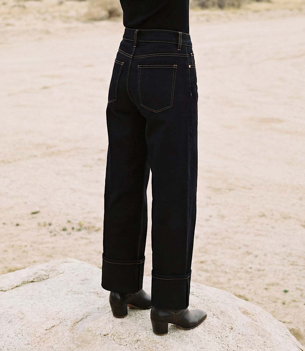Cuffed Cropped Jeans