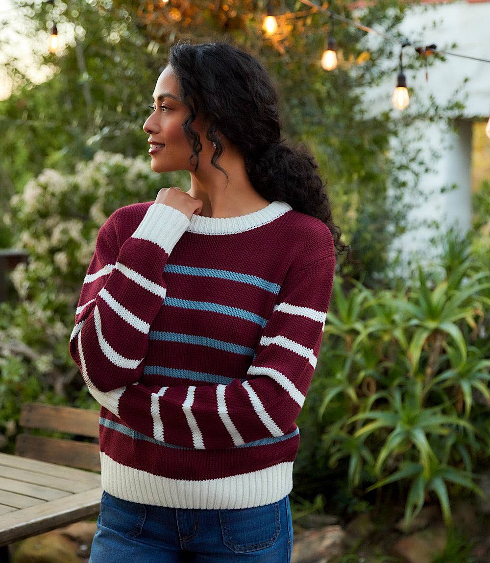 Stripe Crewneck Sweater
