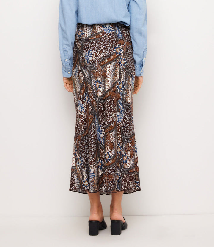 Bias Cut Midi Skirt