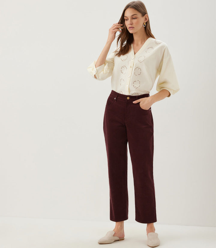 Corduroy Ankle Pants