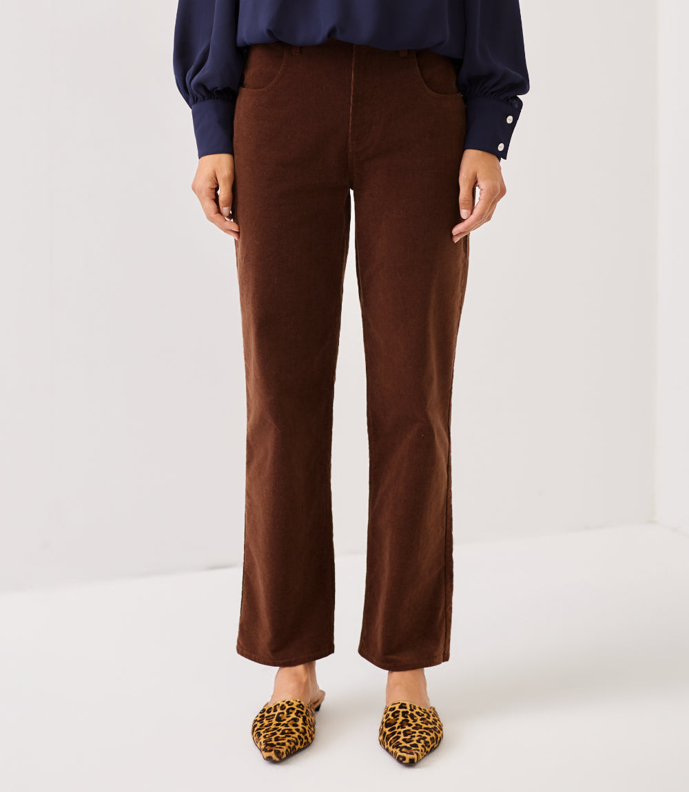 Petite Size Corduroy Ankle Pant