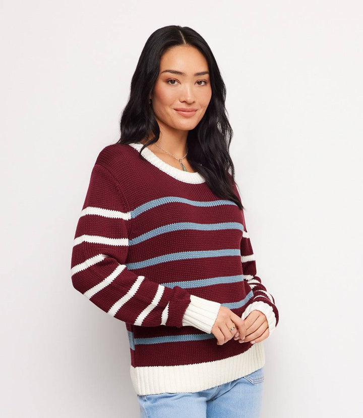 Stripe Crewneck Sweater