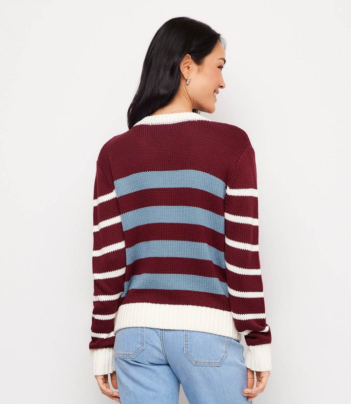 Stripe Crewneck Sweater