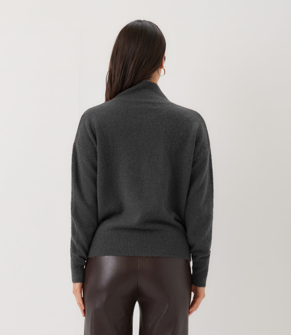 Petite Size Shawl Collar Sweater