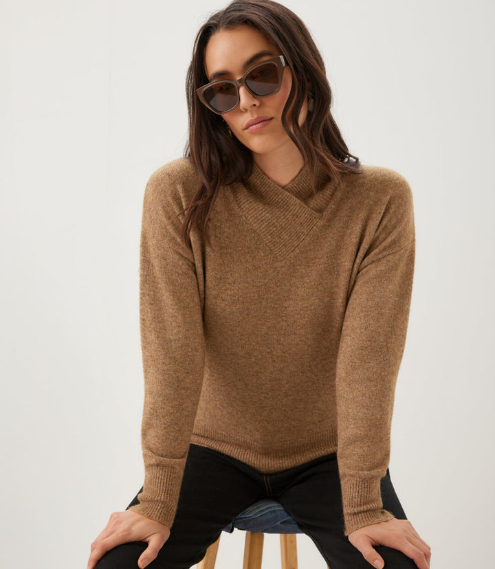 Petite Size Shawl Collar Sweater