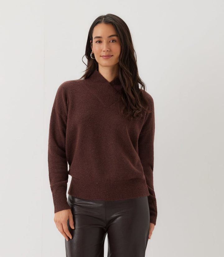 Petite Size Shawl Collar Sweater