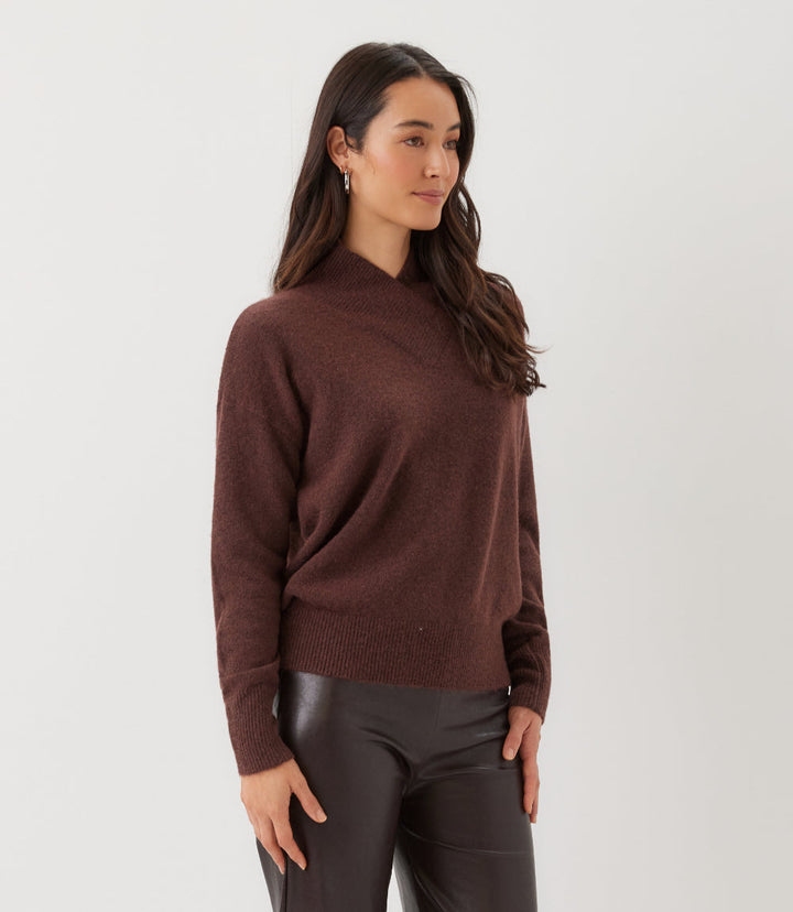 Petite Size Shawl Collar Sweater