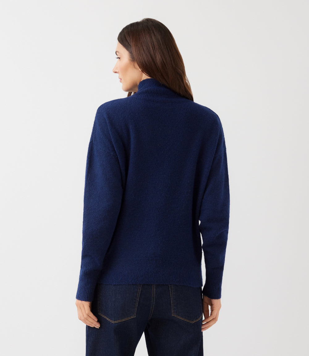 Petite Size Shawl Collar Sweater