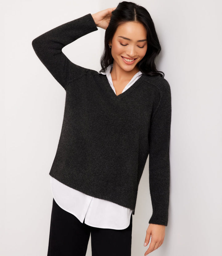 Petite Size Layered Sweater