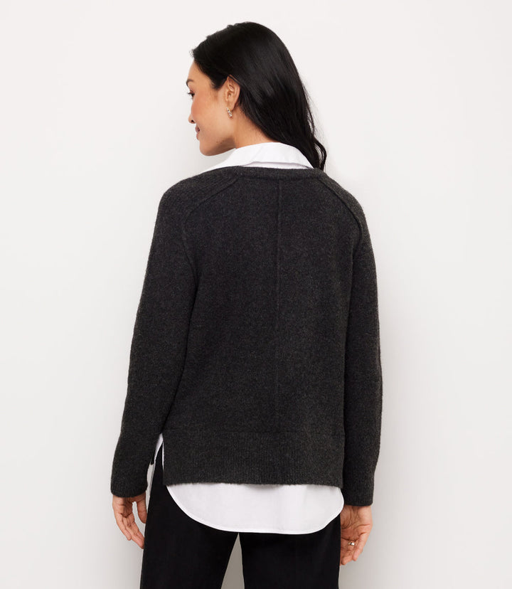 Petite Size Layered Sweater