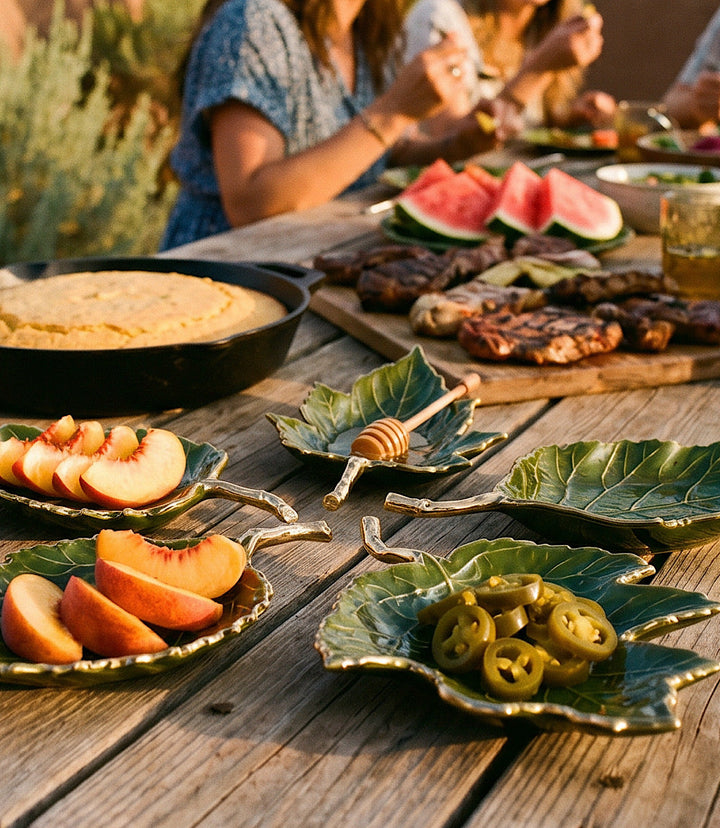 Autumn Leaf Serving Trays, Set Of 5