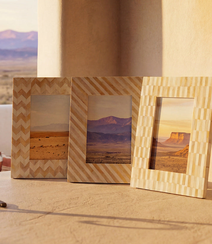 Mosaic Bone Picture Frame