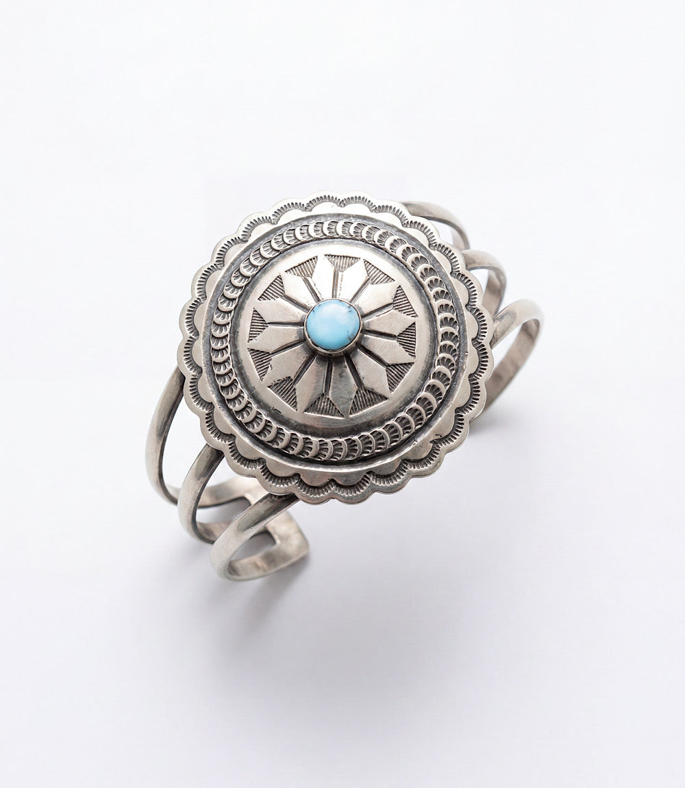 Sterling Silver Golden Hill Turquoise Bracelet