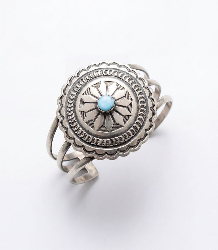 Sterling Silver Golden Hill Turquoise Bracelet