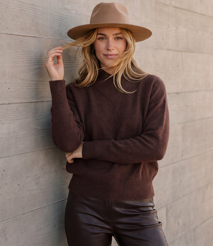 Petite Size Shawl Collar Sweater