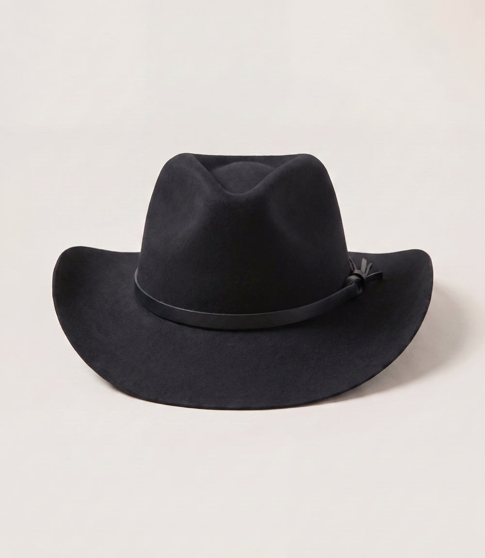 Wool Cowboy Hat With Leather Belt