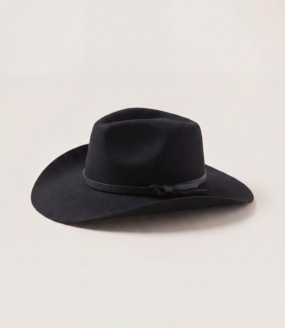 Wool Cowboy Hat With Leather Belt