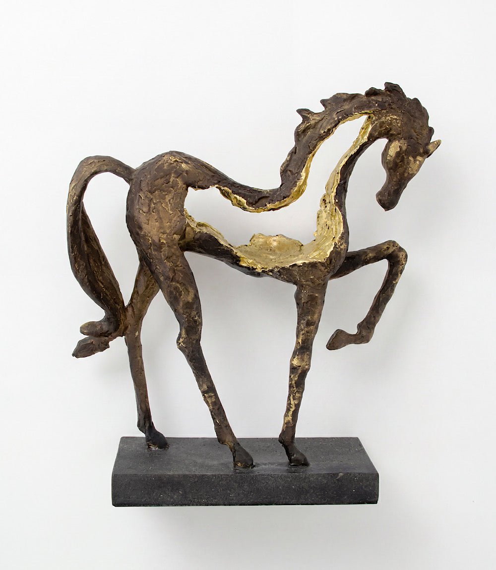 Antique Bronze Horse Sculpture