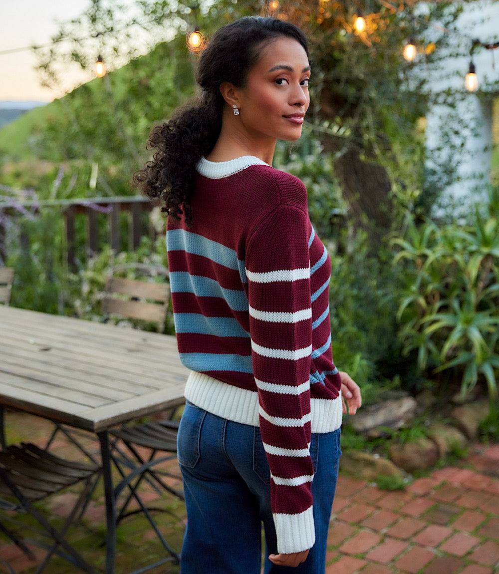 Stripe Crewneck Sweater