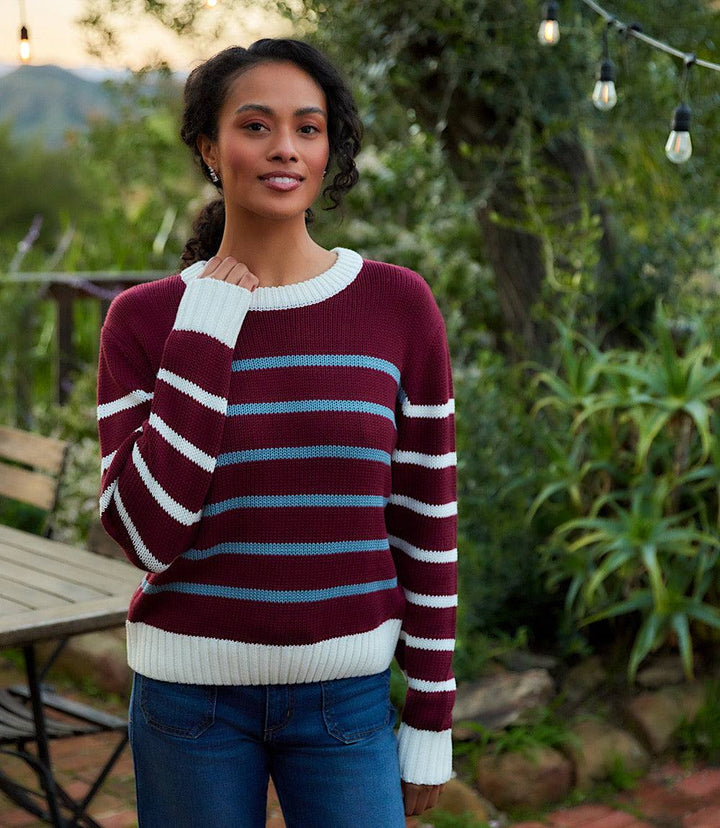 Stripe Crewneck Sweater