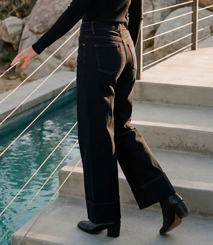 Cuffed Cropped Jeans