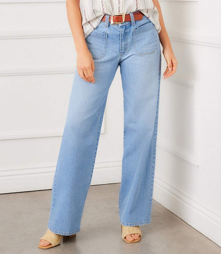 Petite Size Lauren Patch Pocket Jeans