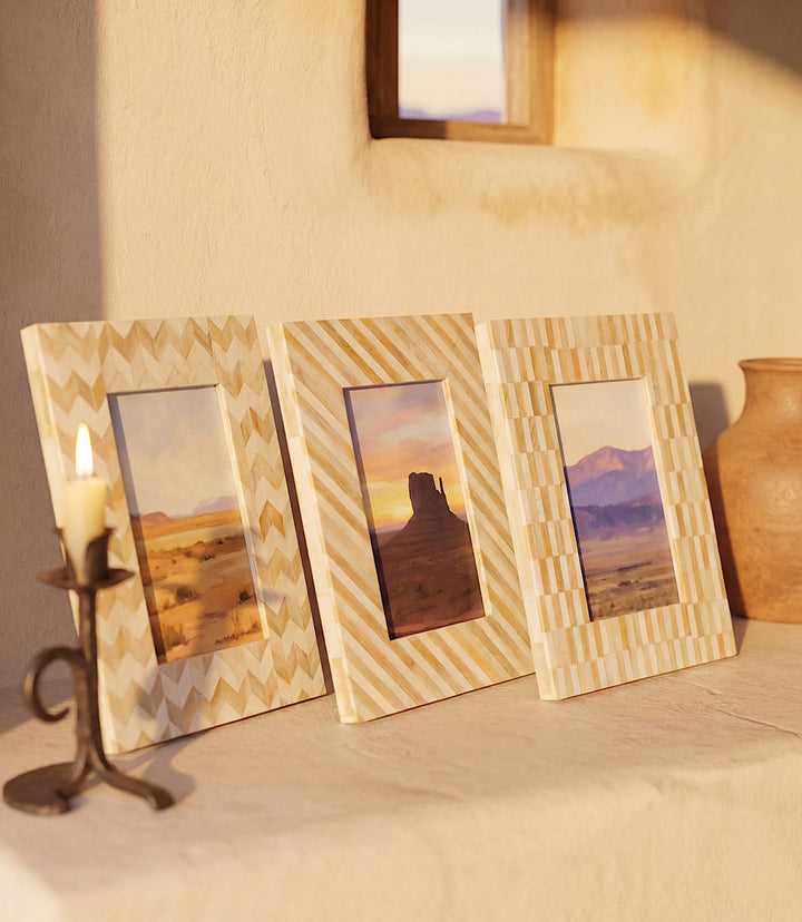 Mosaic Bone Picture Frame