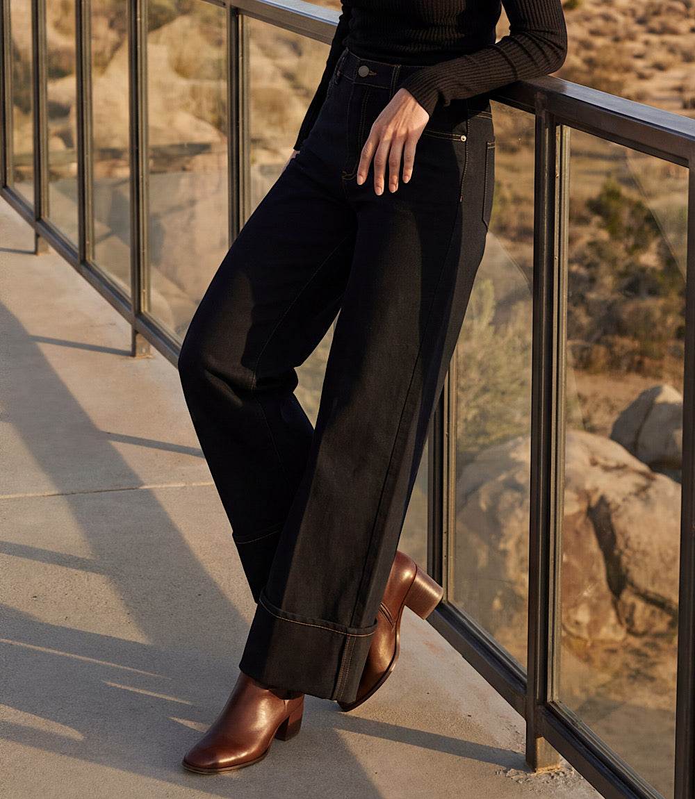 Cuffed Cropped Jeans