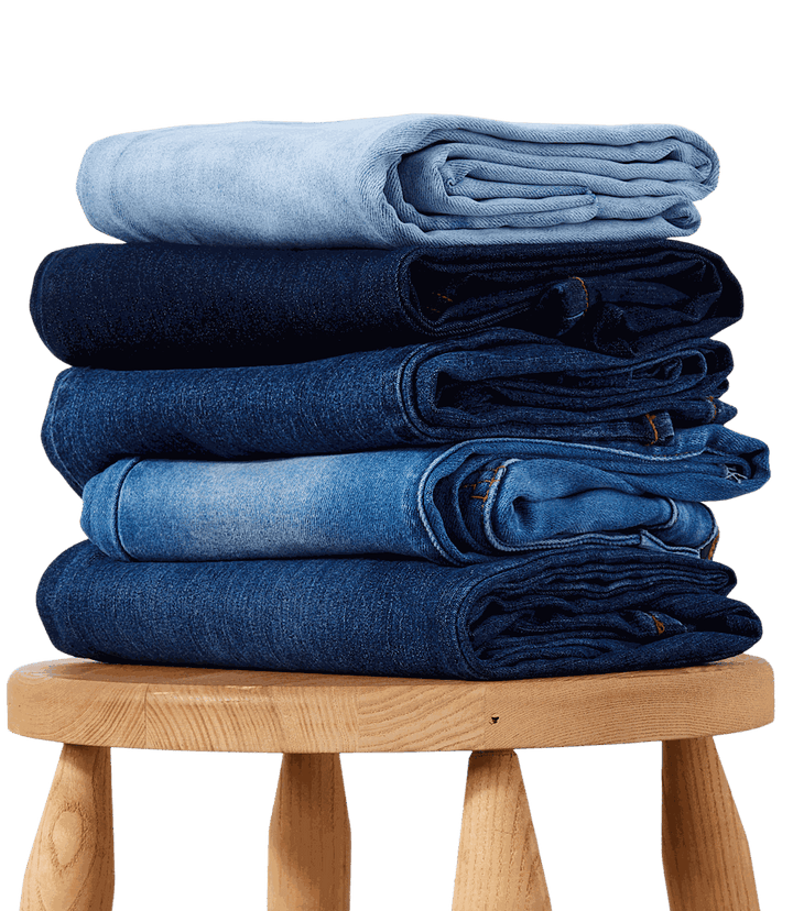 Raw Hem Straight Jeans