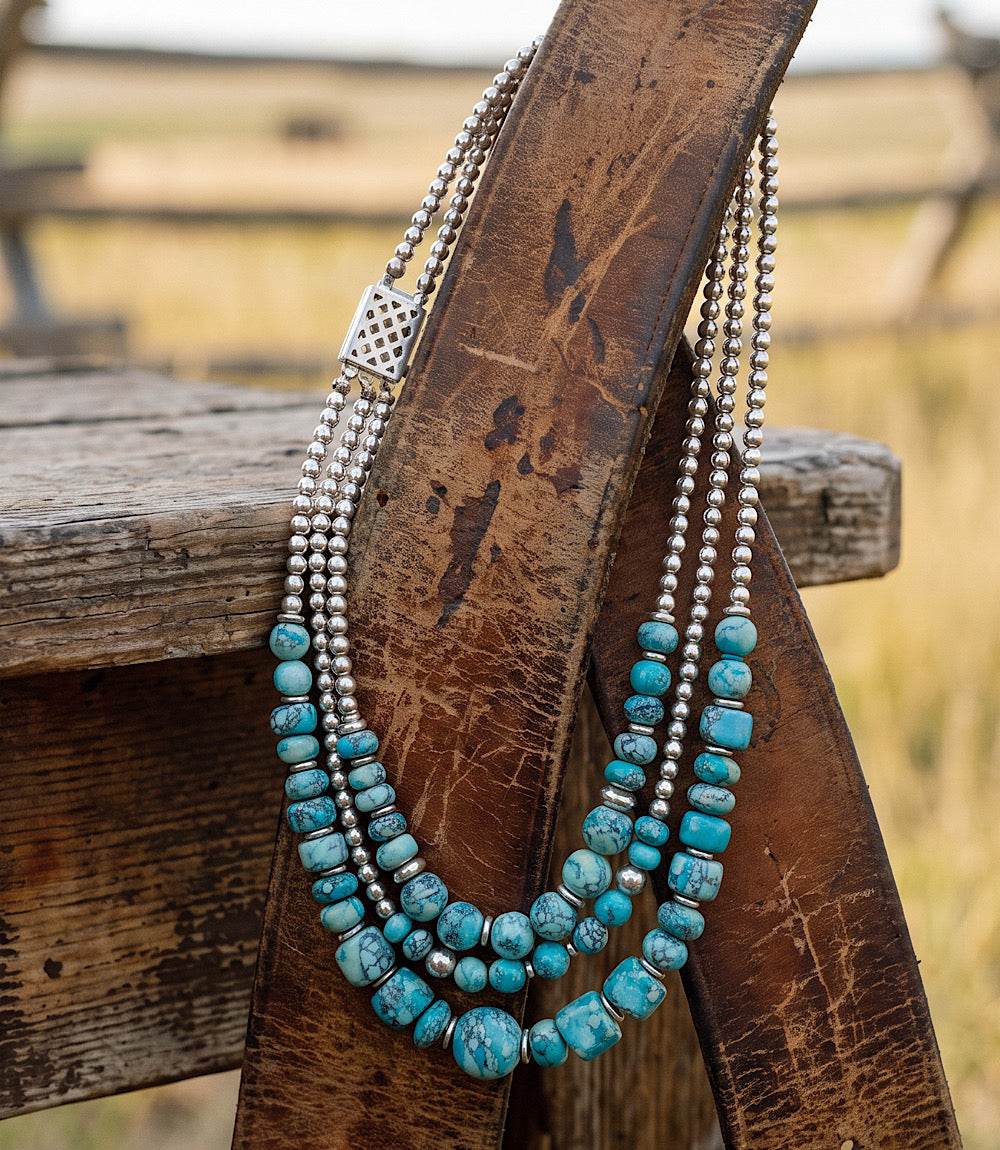 Multi Strand Turquoise Necklace