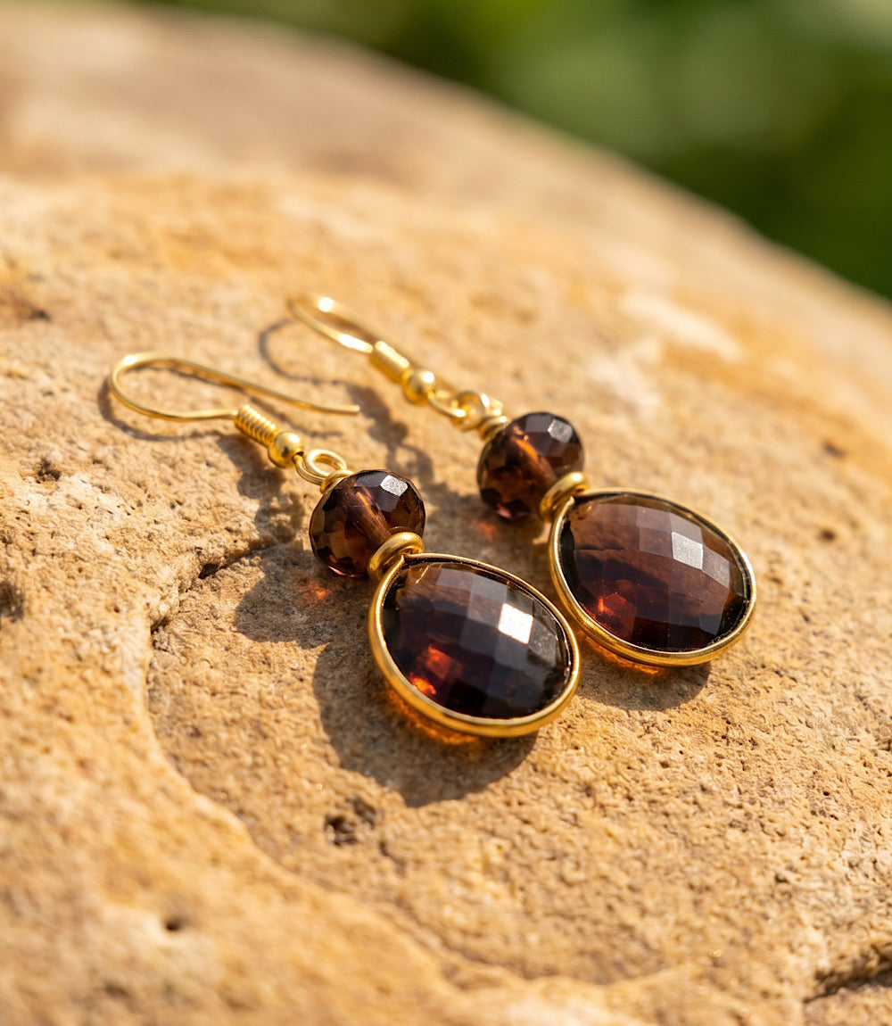 Tigers Eye Gemstone Earrings