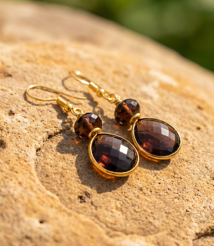 Tigers Eye Gemstone Earrings