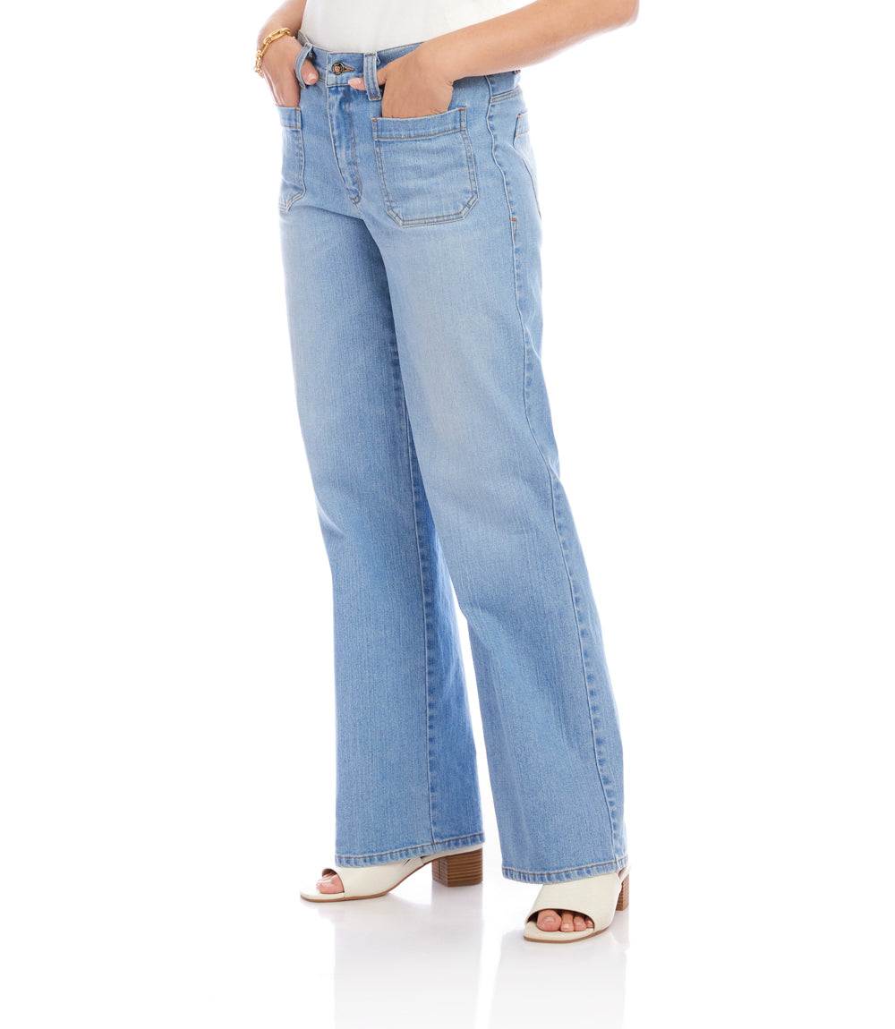 Petite Size Lauren Patch Pocket Jeans