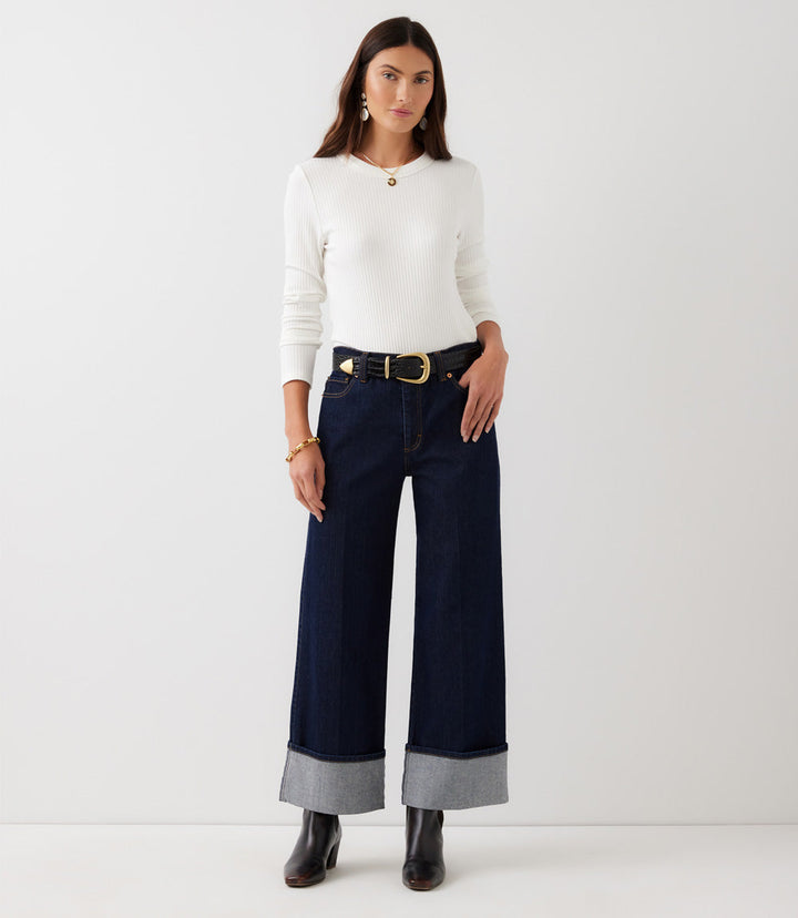 Cuff Cropped Jeans