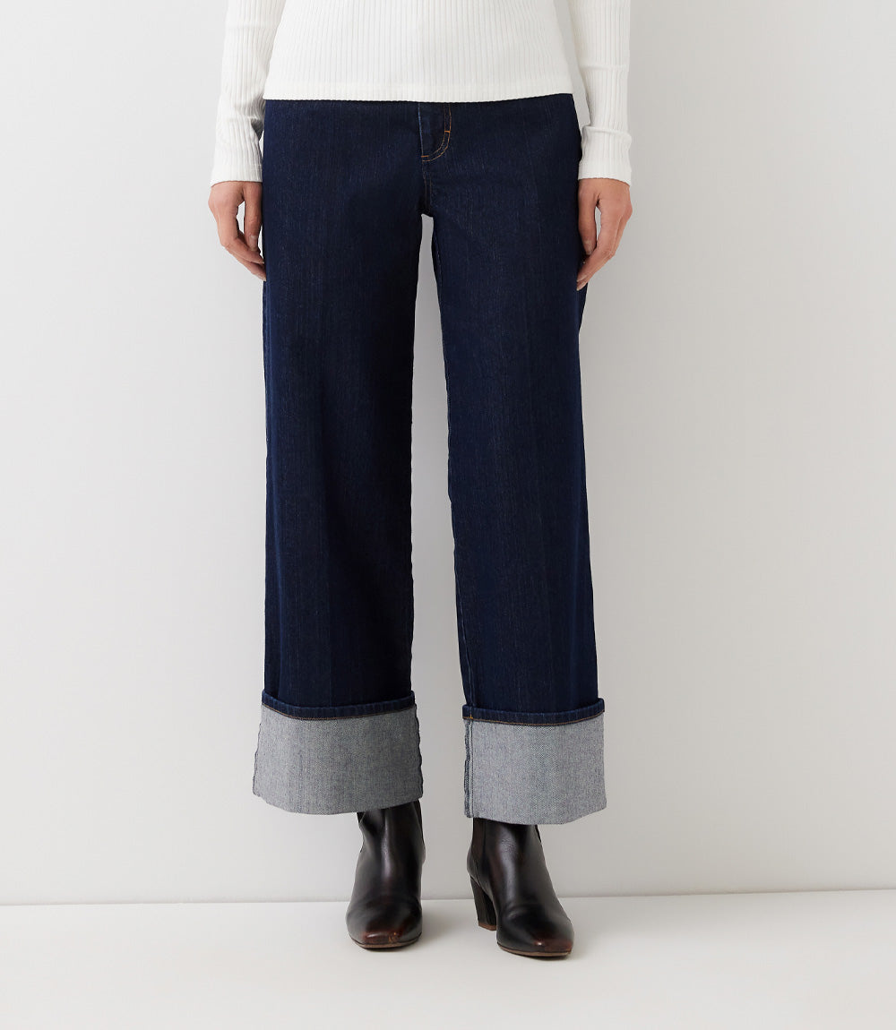 Cuff Cropped Jeans