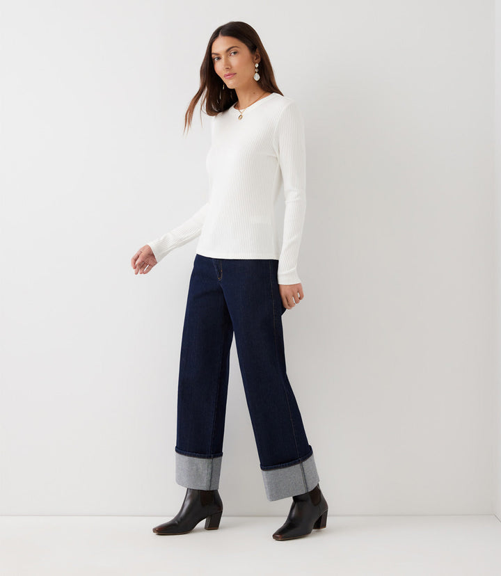 Cuff Cropped Jeans