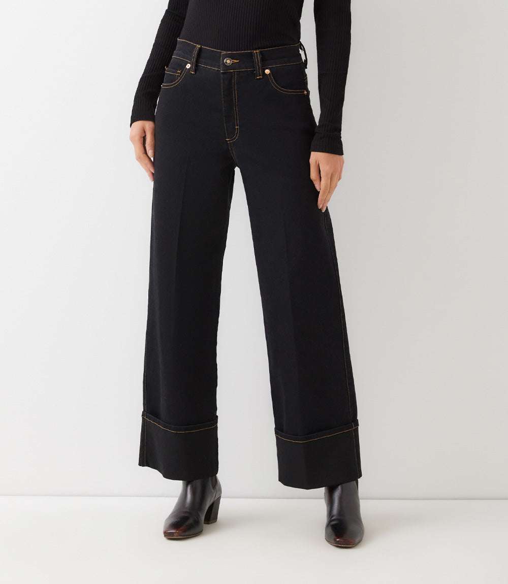 Cuffed Cropped Jeans