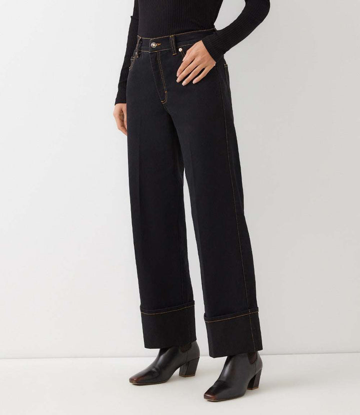 Cuffed Cropped Jeans