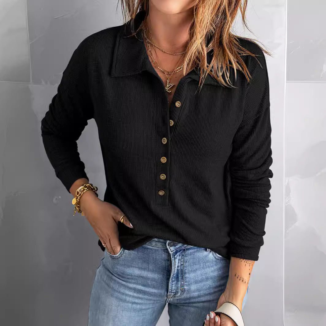 Tindra | Chic Button Longsleeve
