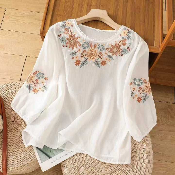 Ellin | Petal Stitch Blouse
