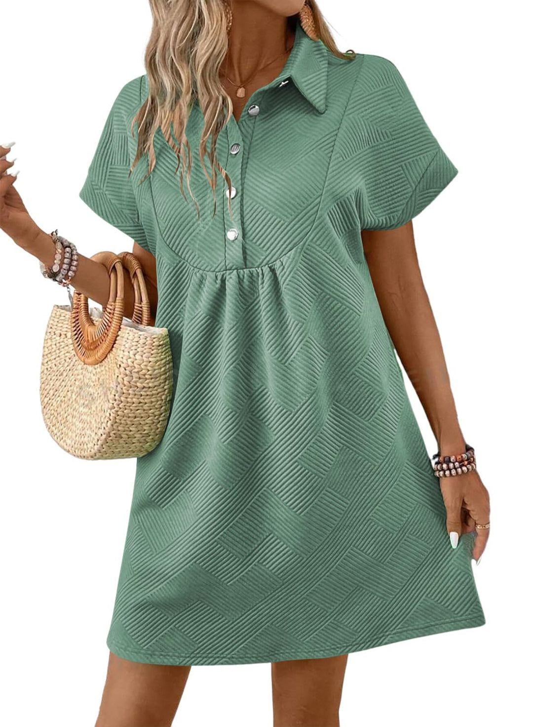 Amber | Chic Collared Batwing Midi